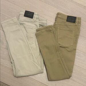 Express men’s Cream and Khaki Jeans 29x30